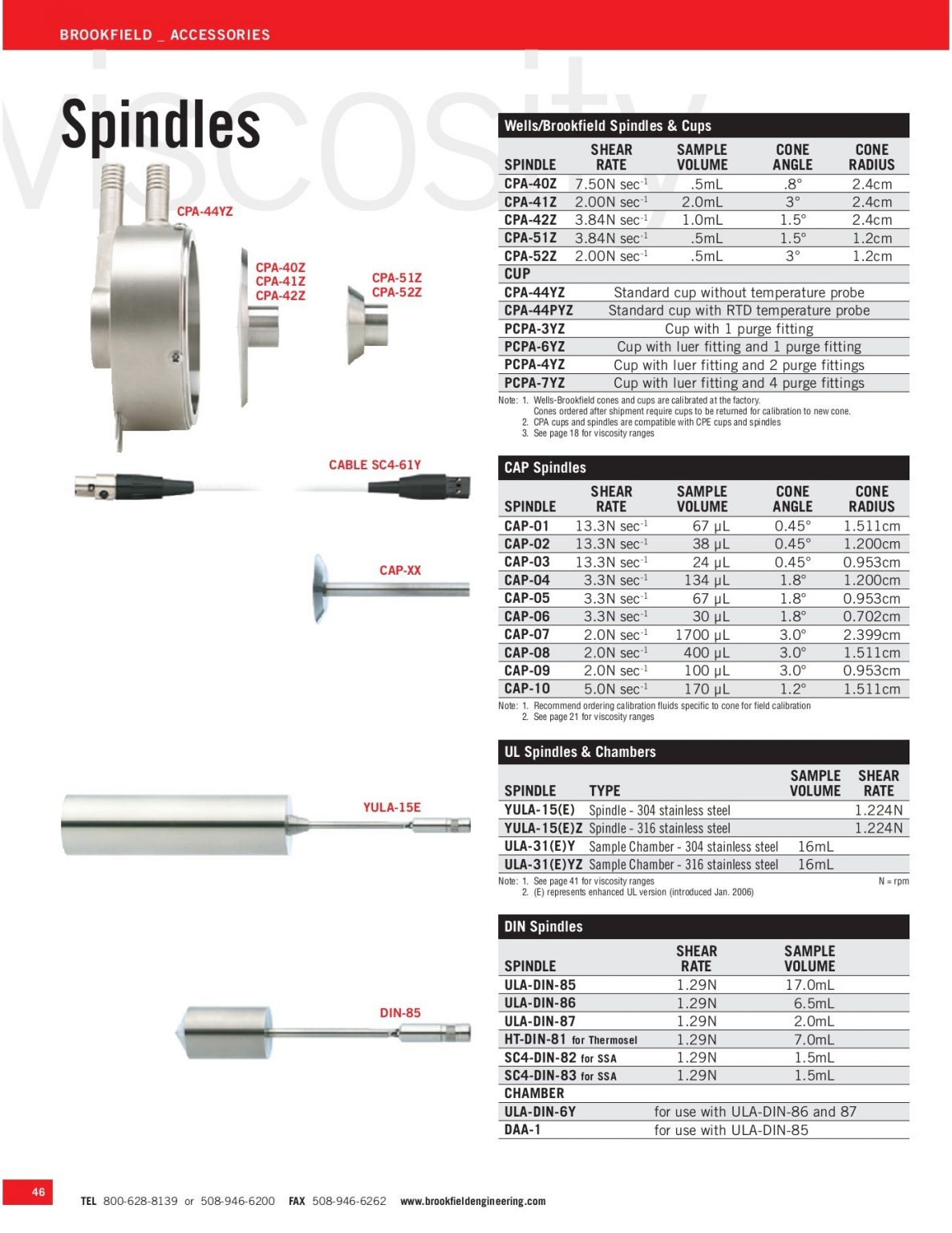 BROOKFIELD SPINDLES BROOKFIELD VIỆT NAM